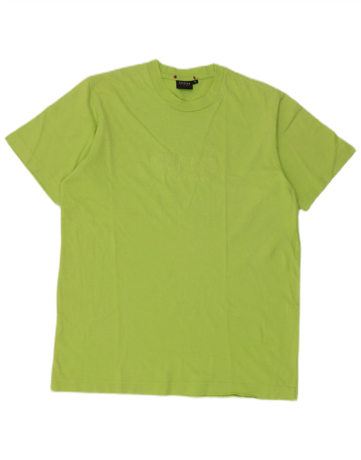 Guess T-shirt grafica da uomo Top piccola verde