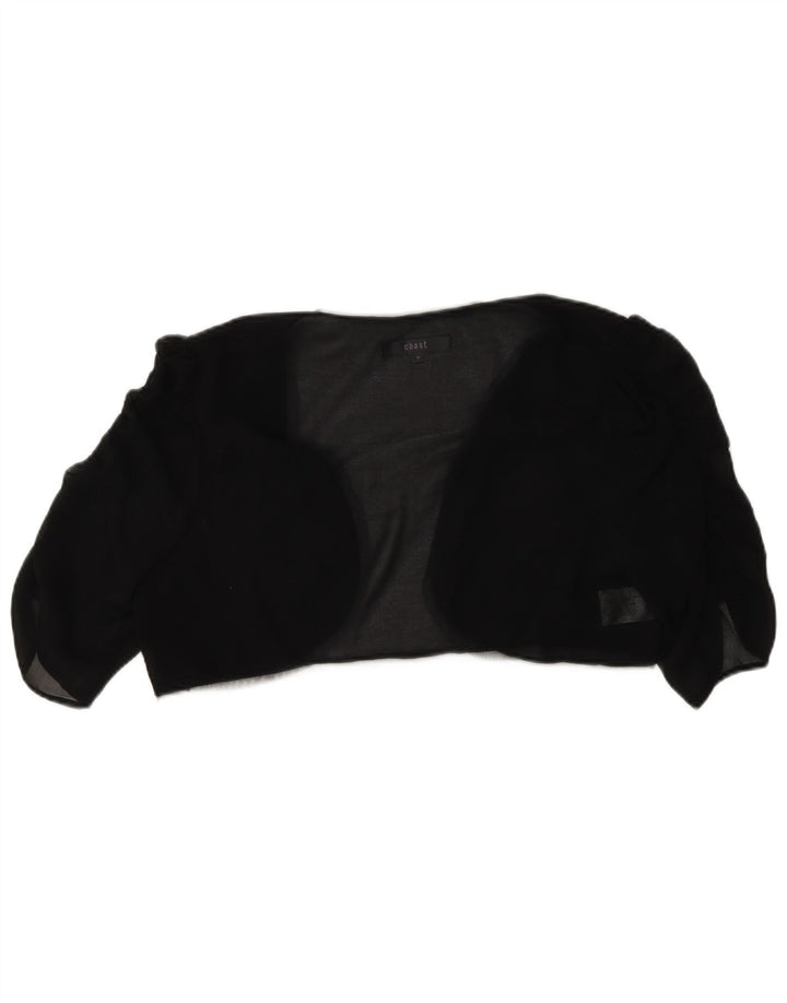 Top bolero trasparente con maniche a 3/4 da donna Coast UK 14 poliestere nero medio
