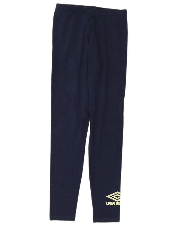 Leggings grafici da donna UMBRO UK 10 piccoli cotone blu navy