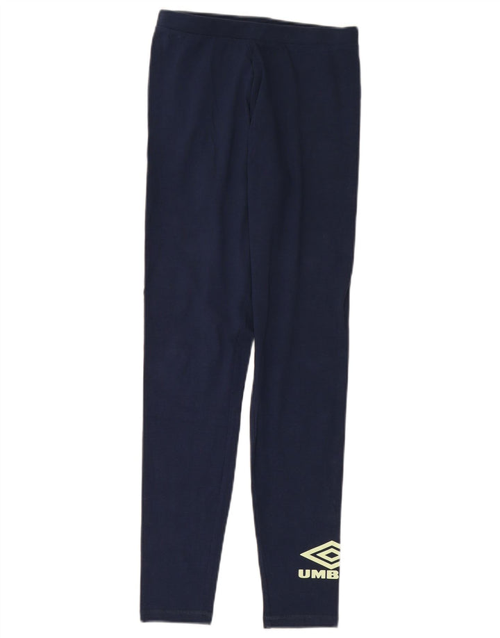 Leggings grafici da donna UMBRO UK 10 piccoli cotone blu navy