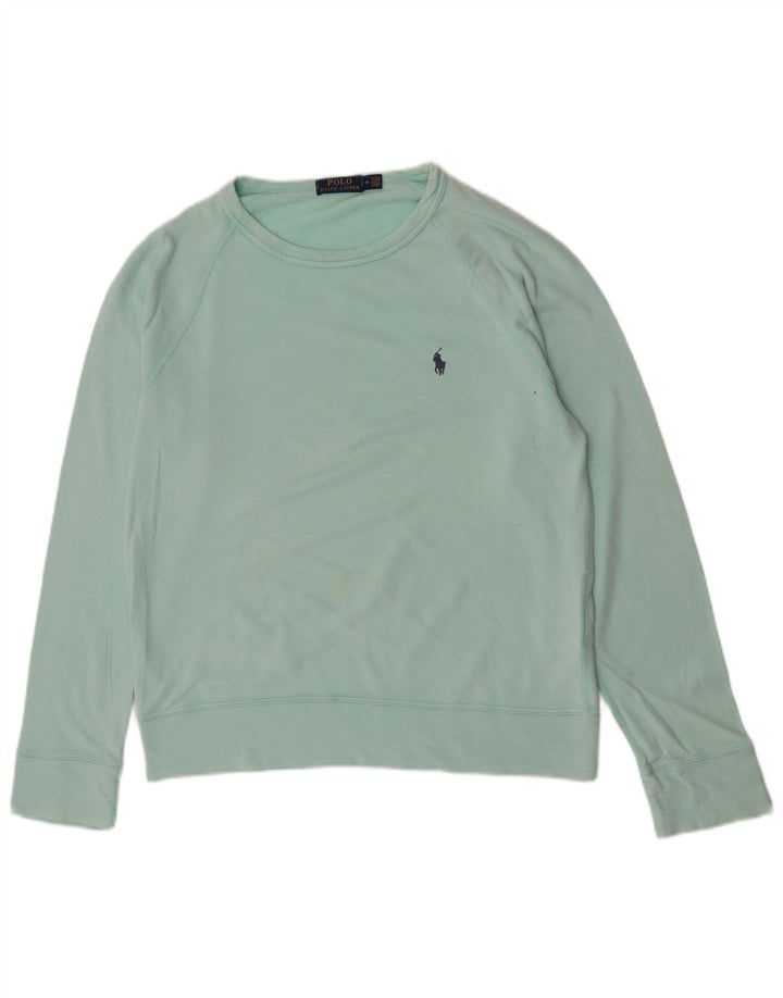 Polo Ralph Lauren Top da uomo a maniche lunghe in cotone turchese medio