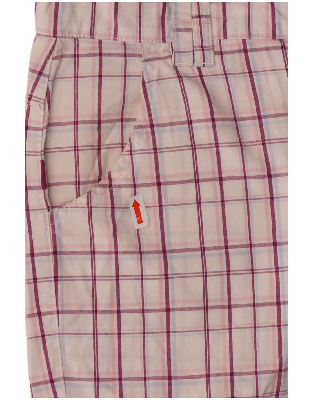 Pantaloni Kappa da donna con grafica Capri medi W30 L19 cotone a quadri viola