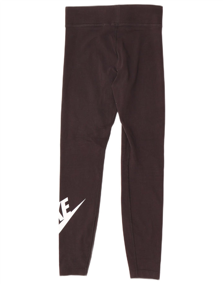 Leggings grafici da donna Nike UK 8 piccoli poliestere nero