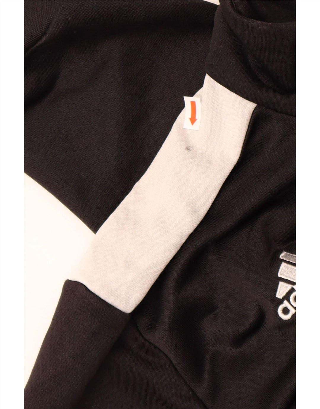 Giacca da tuta da uomo ADIDAS grande in poliestere color block nero