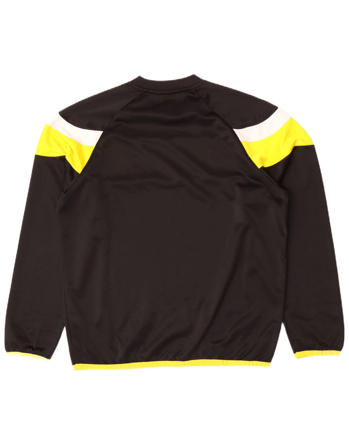 Maglia Puma da uomo a maniche lunghe grande nera in poliestere color block