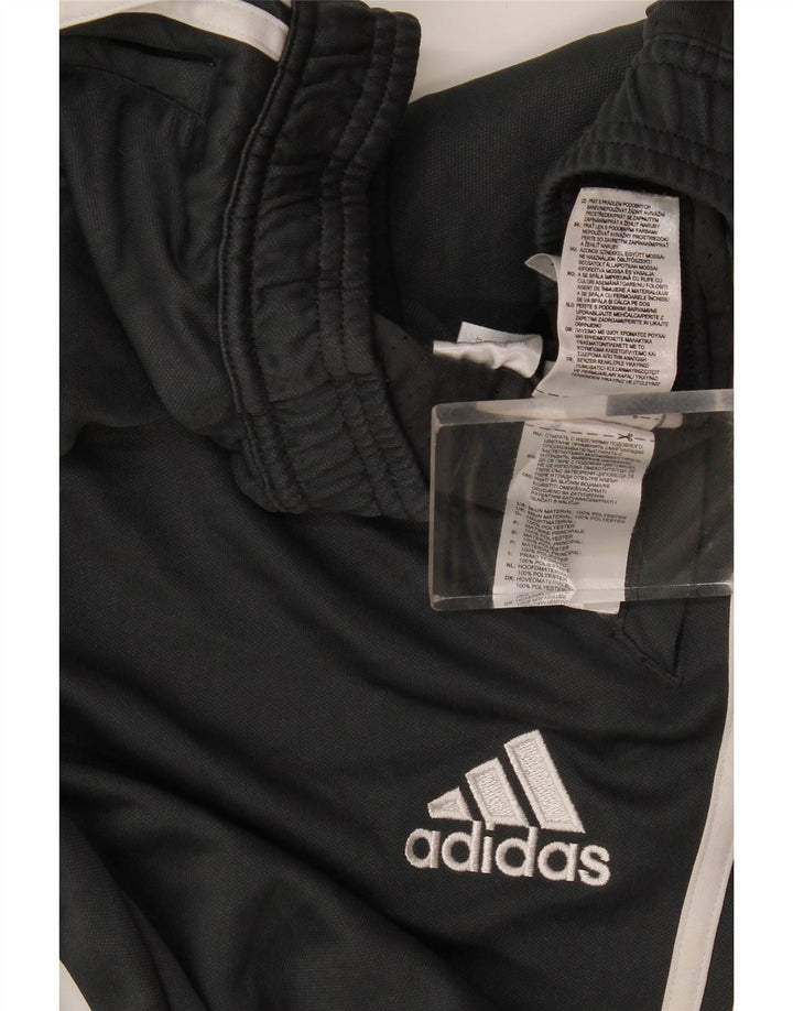 Pantaloni da tuta Adidas da uomo piccoli in poliestere grigio