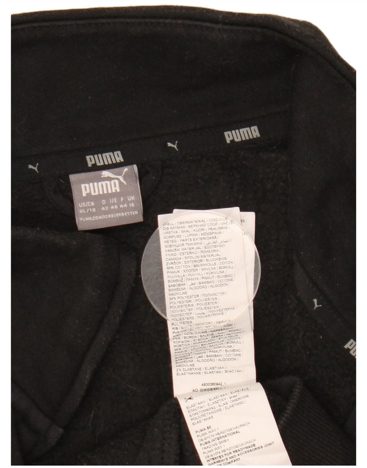 Giacca da tuta da donna Puma UK 16 grande cotone nero