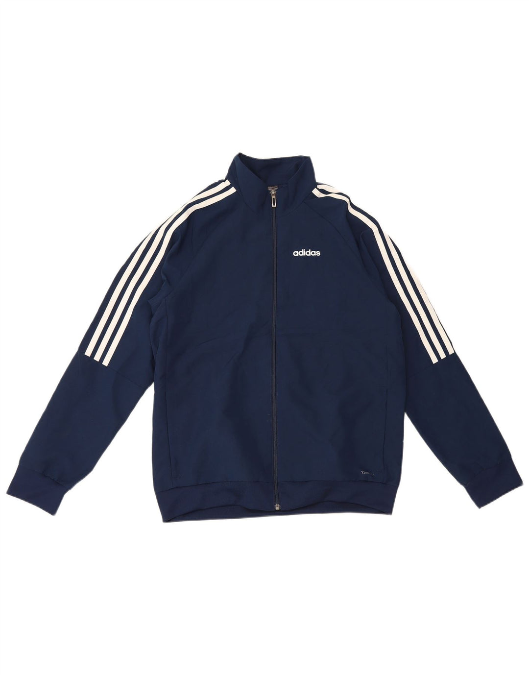 Giacca superiore della tuta Adidas Climalite da ragazzo 13-14 anni in poliestere blu navy