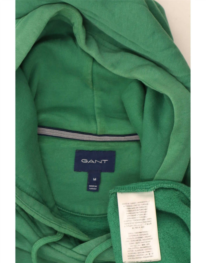 Gant Felpa con cappuccio grafica da uomo in cotone verde medio