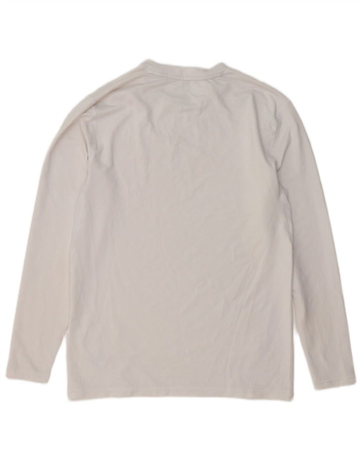 Maglia da uomo a maniche lunghe RUSSELL ATHLETIC UK 38/40 Poliestere bianco medio