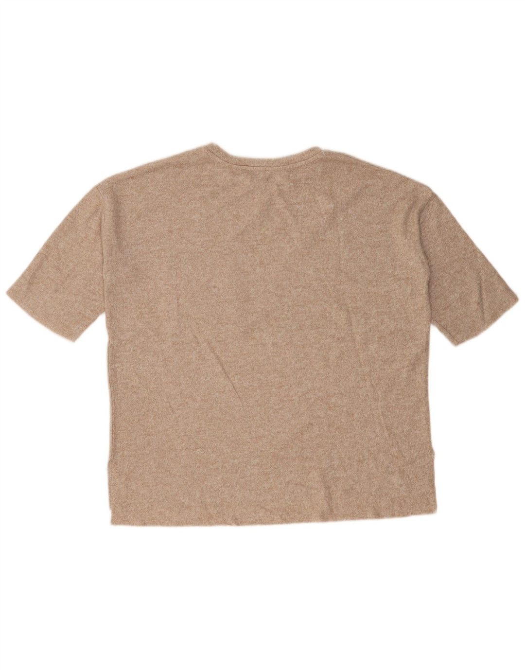T-shirt oversize da donna Zara UK 10 piccola beige