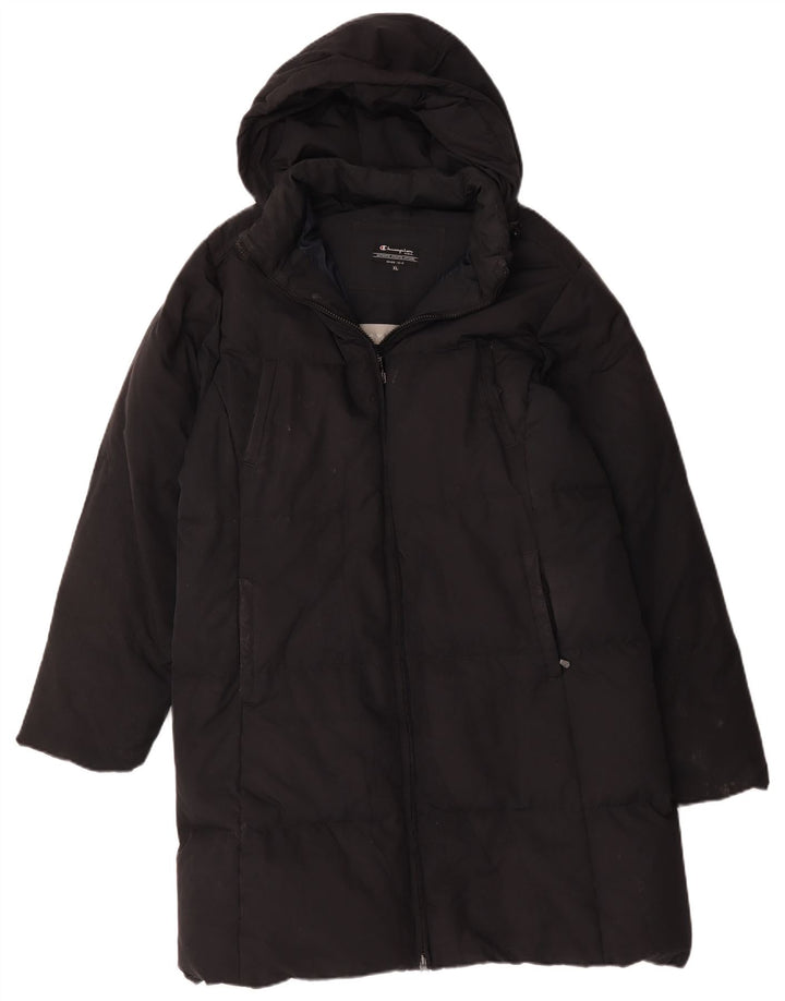 Cappotto imbottito con cappuccio da uomo Champion UK 42 XL Nero