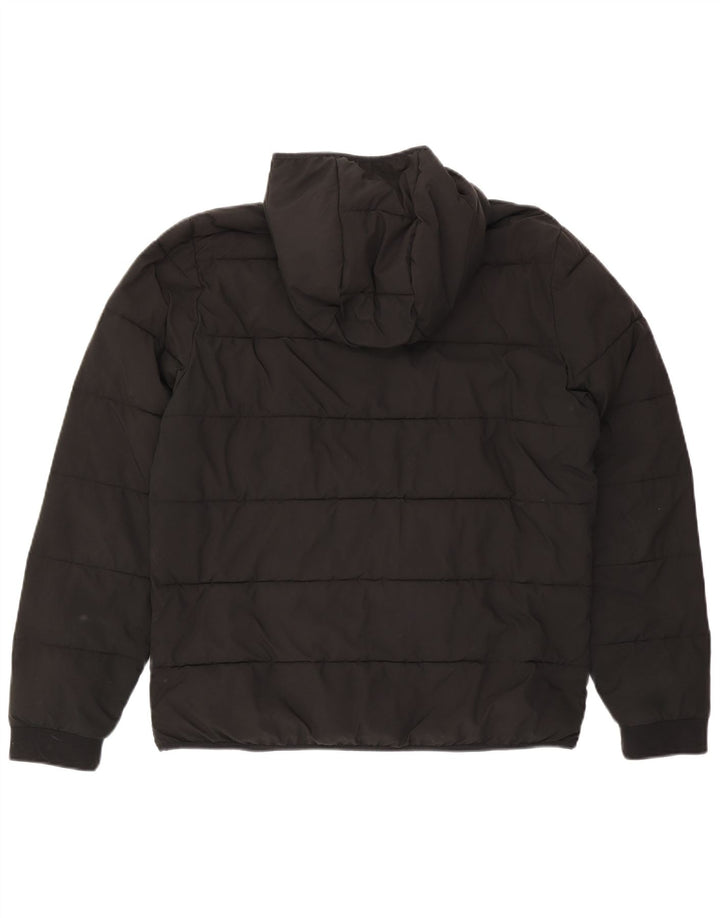 Giacca imbottita con cappuccio da uomo Abercrombie & Fitch UK 38 media nera