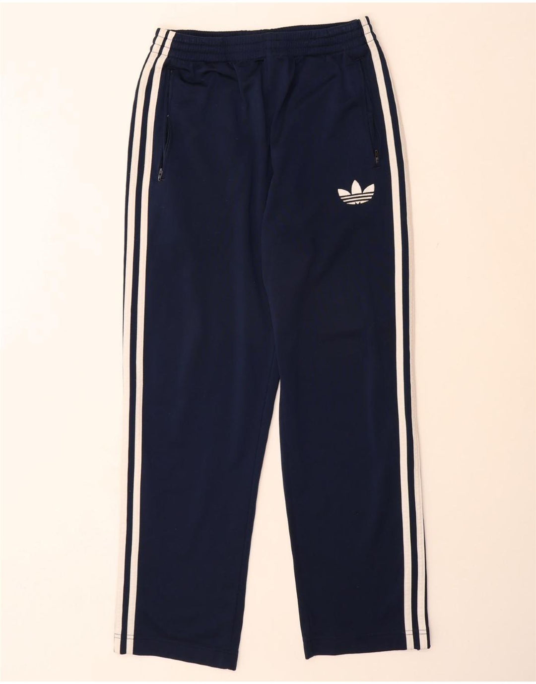 Pantaloni da tuta da uomo ADIDAS piccoli in poliestere blu navy