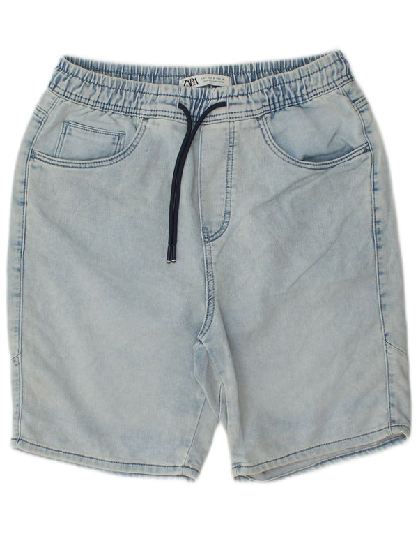 Pantaloncini di jeans da uomo Zara piccoli W30 in cotone blu