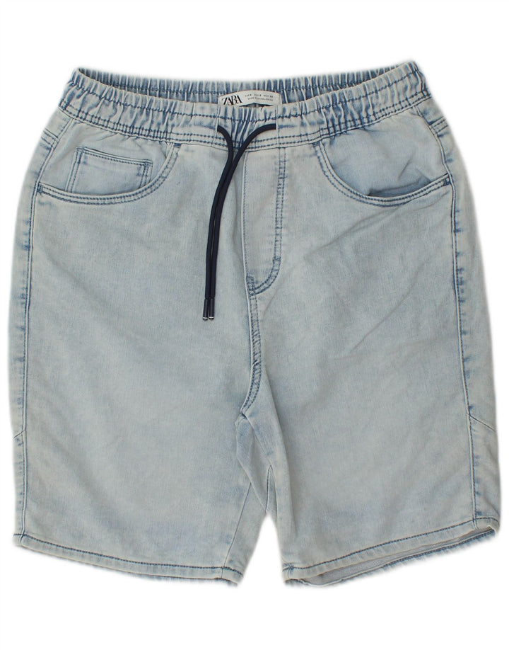 Pantaloncini di jeans da uomo Zara piccoli W30 in cotone blu