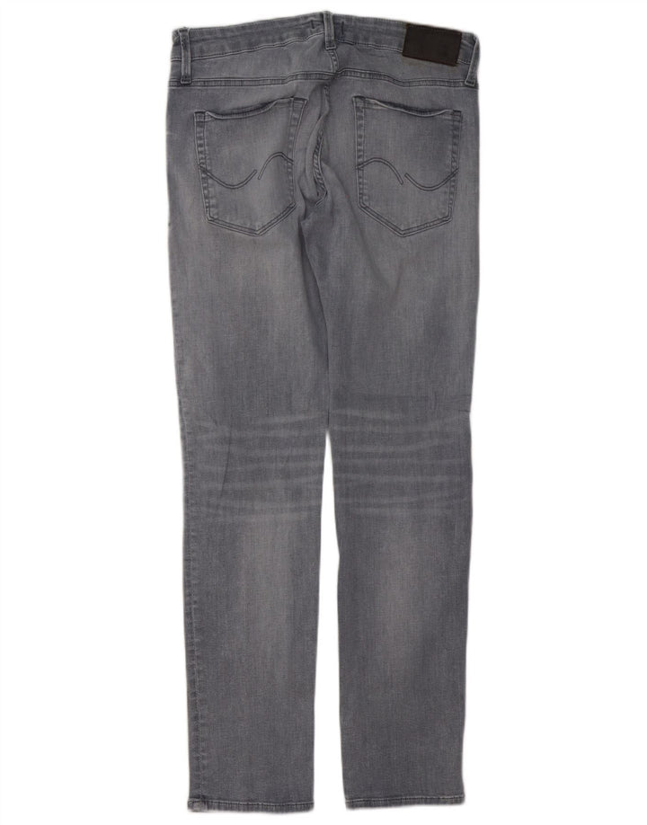 Jeans slim da uomo Jack & Jones W32 L30 cotone grigio