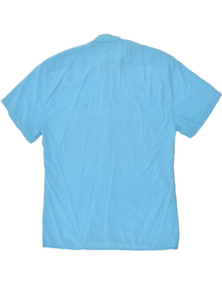 VINTAGE Mens Short Sleeve Shirt Large Blue | Vintage Vintage | Thrift | Second-Hand Vintage | Used Clothing | Messina Hembry 