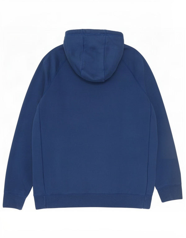 Felpa con cappuccio e zip Nike da uomo, grande, in cotone blu navy