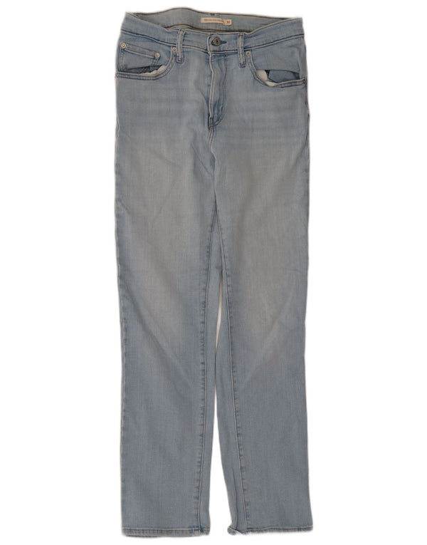 Jeans dritti a vita alta Levi's 724 da donna W30 L30 in cotone blu