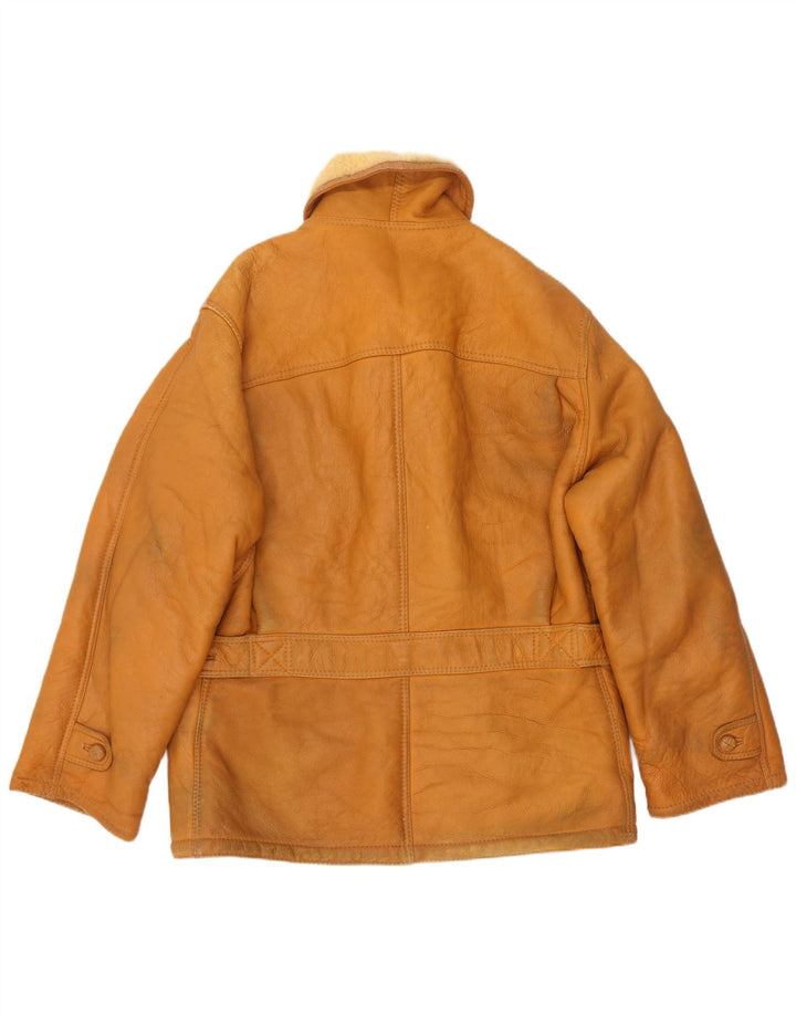 Giacca in shearling vintage da uomo UK 42 XL Shearling beige