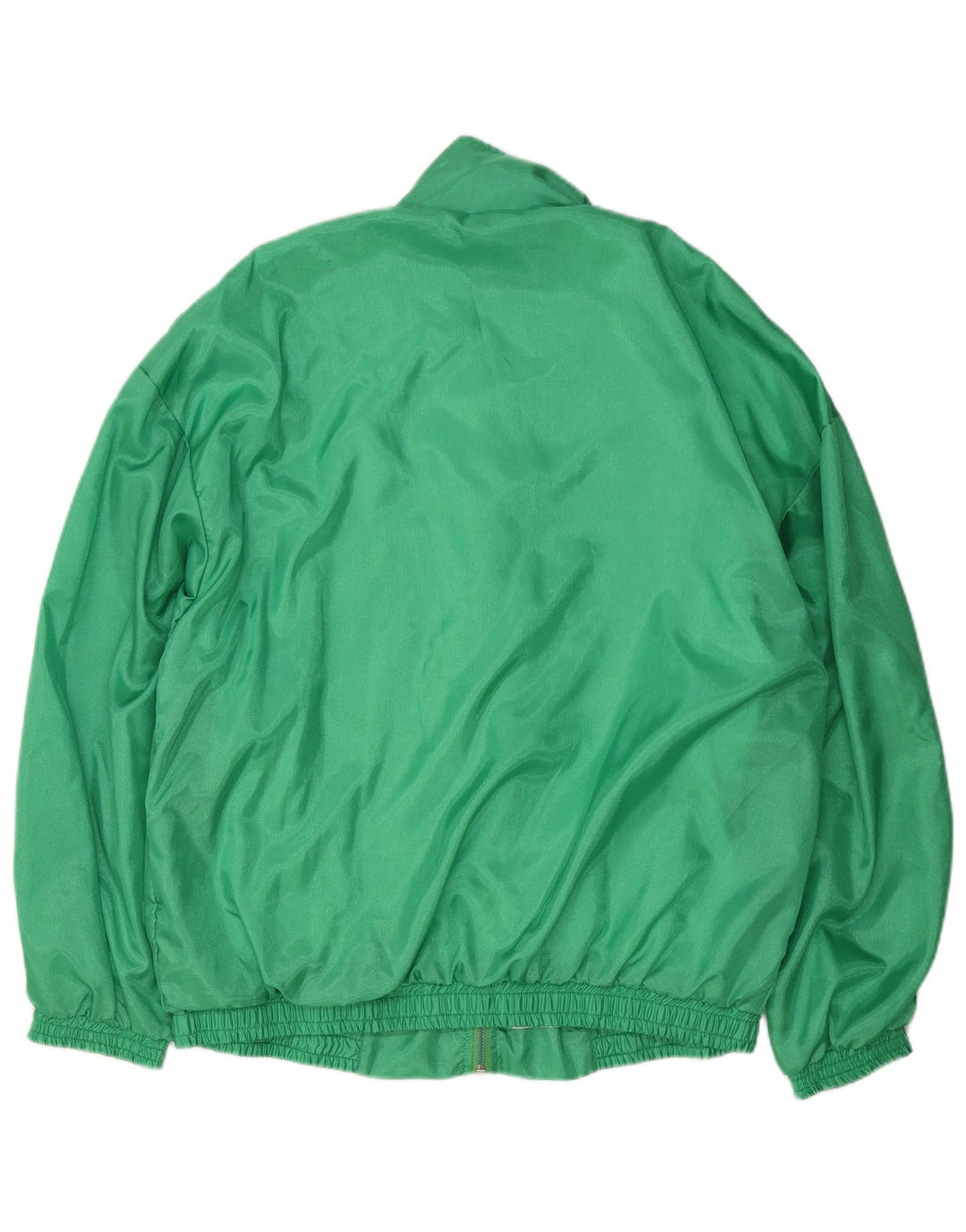 Giacca da ginnastica vintage da uomo, giacca grande, in nylon verde
