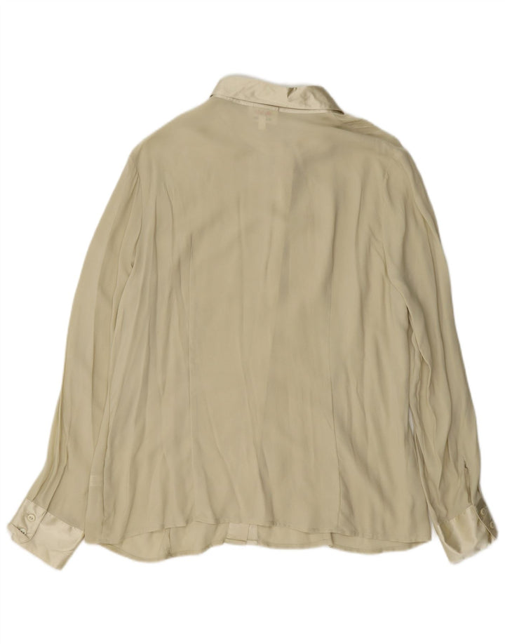 Cherie Camicia Camicetta Donna IT 48 XL Beige Seta