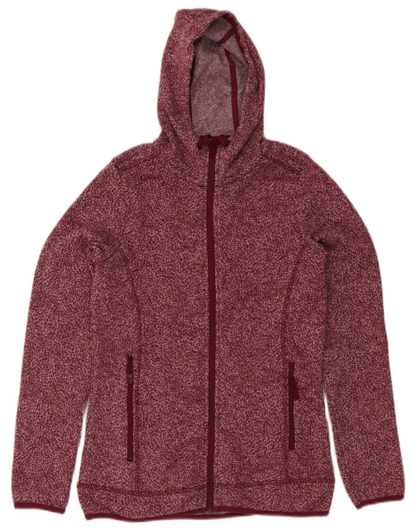 Felpa con cappuccio e zip da donna Mountain Warehouse UK 12 Bordeaux medio