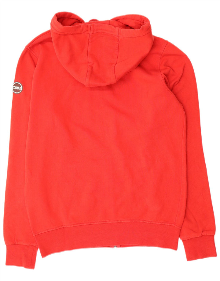 Maglione con cappuccio e zip da uomo Colmar grande in cotone rosso