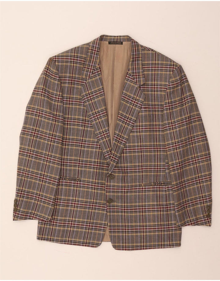 Giacca Blazer Uomo Marco Azzali IT 50 Large Pied De Poule Multicolore
