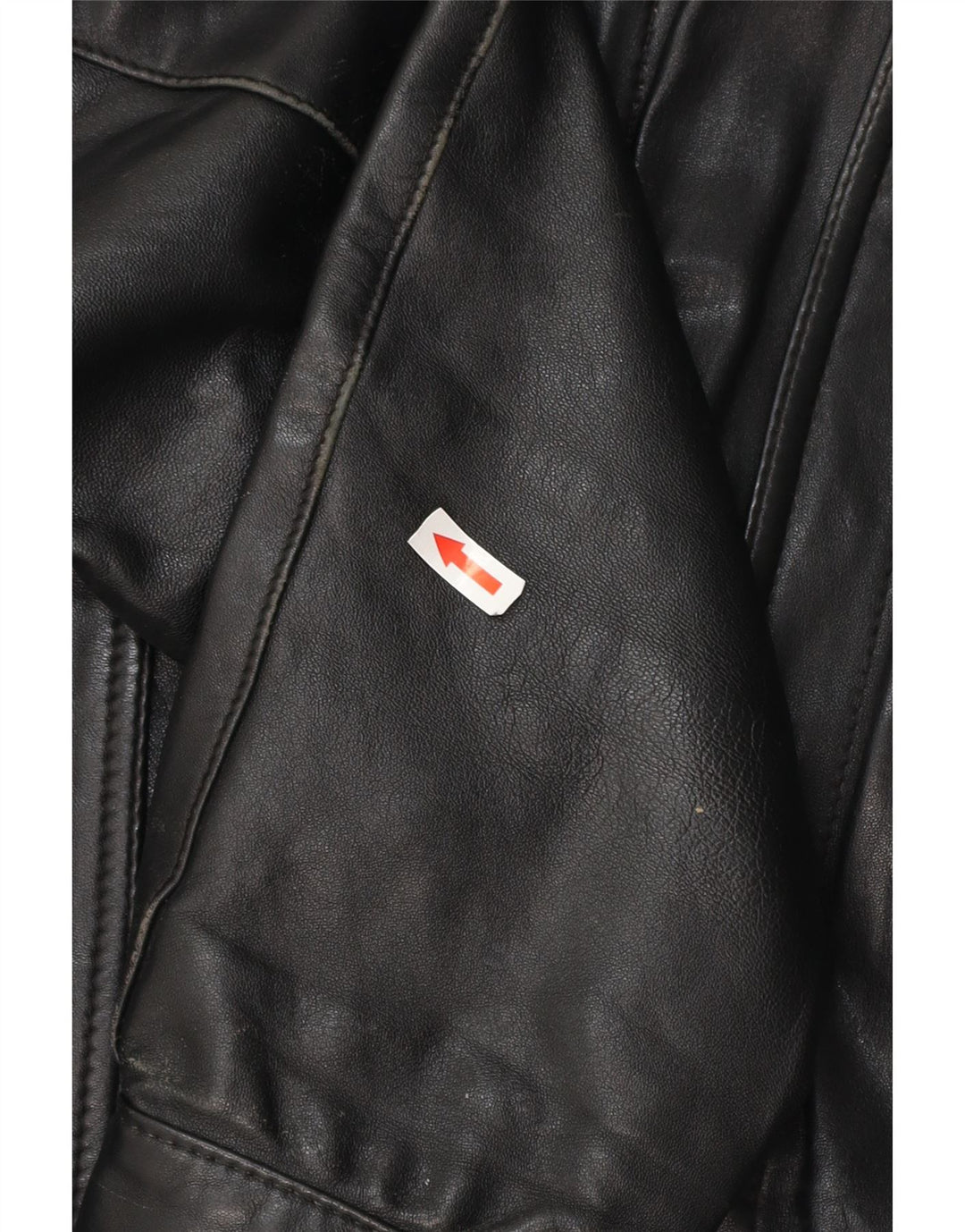 Giacca in pelle da uomo VINTAGE UK 40 grande in pelle nera