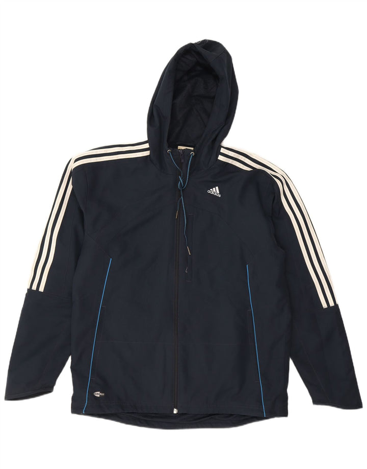 Giacca antipioggia Adidas Clima Proof da uomo UK 38/40 Medium Navy Blu Poliestere