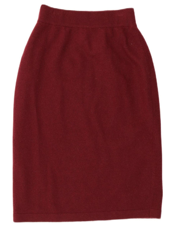 LUISA SPAGNOLI Womens Knit Pencil Skirt W36 XL Maroon