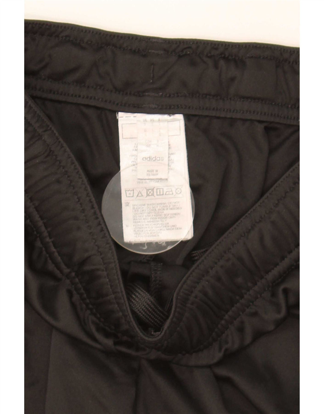 Pantaloncini sportivi Adidas da uomo piccoli in poliestere nero