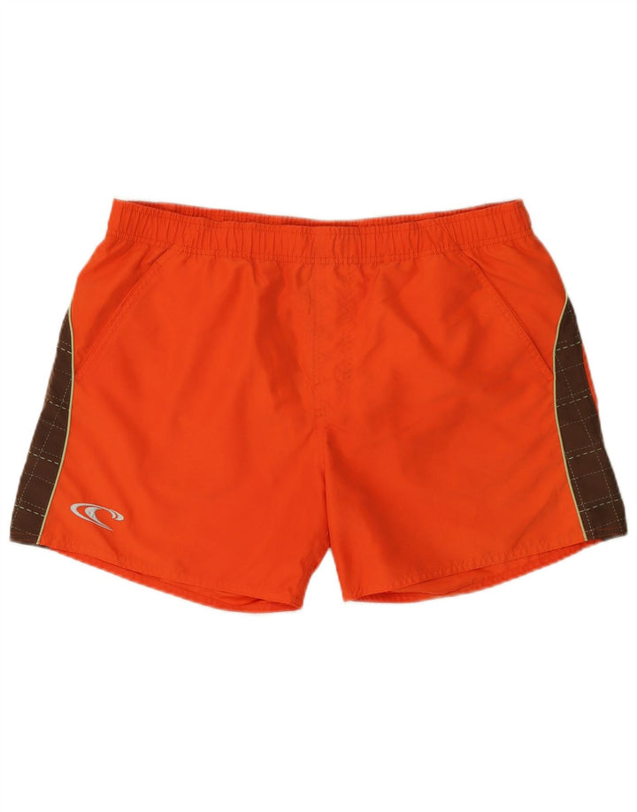Pantaloncini da bagno da uomo O'Neill XL arancione color block in poliestere