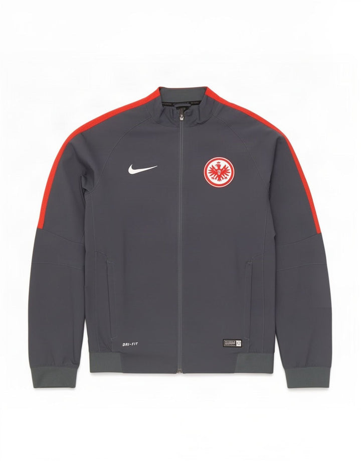 Giacca da ginnastica da uomo Nike Eintracht Francoforte, color grigio medio