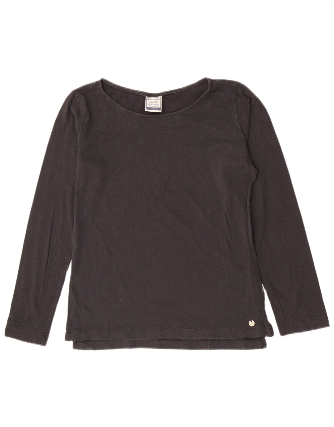Top a maniche lunghe da donna Champion Easy Fit UK 10 piccolo cotone grigio