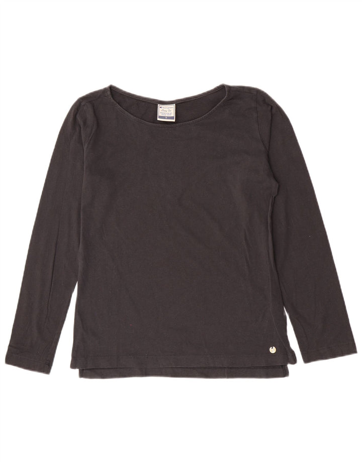 Top a maniche lunghe da donna Champion Easy Fit UK 10 piccolo cotone grigio