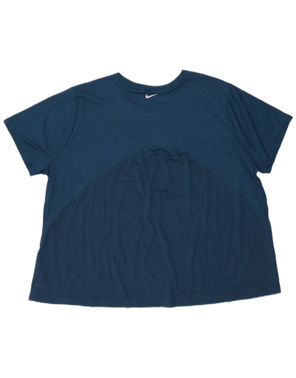 T-shirt Nike Dri Fit da uomo 3XL blu navy