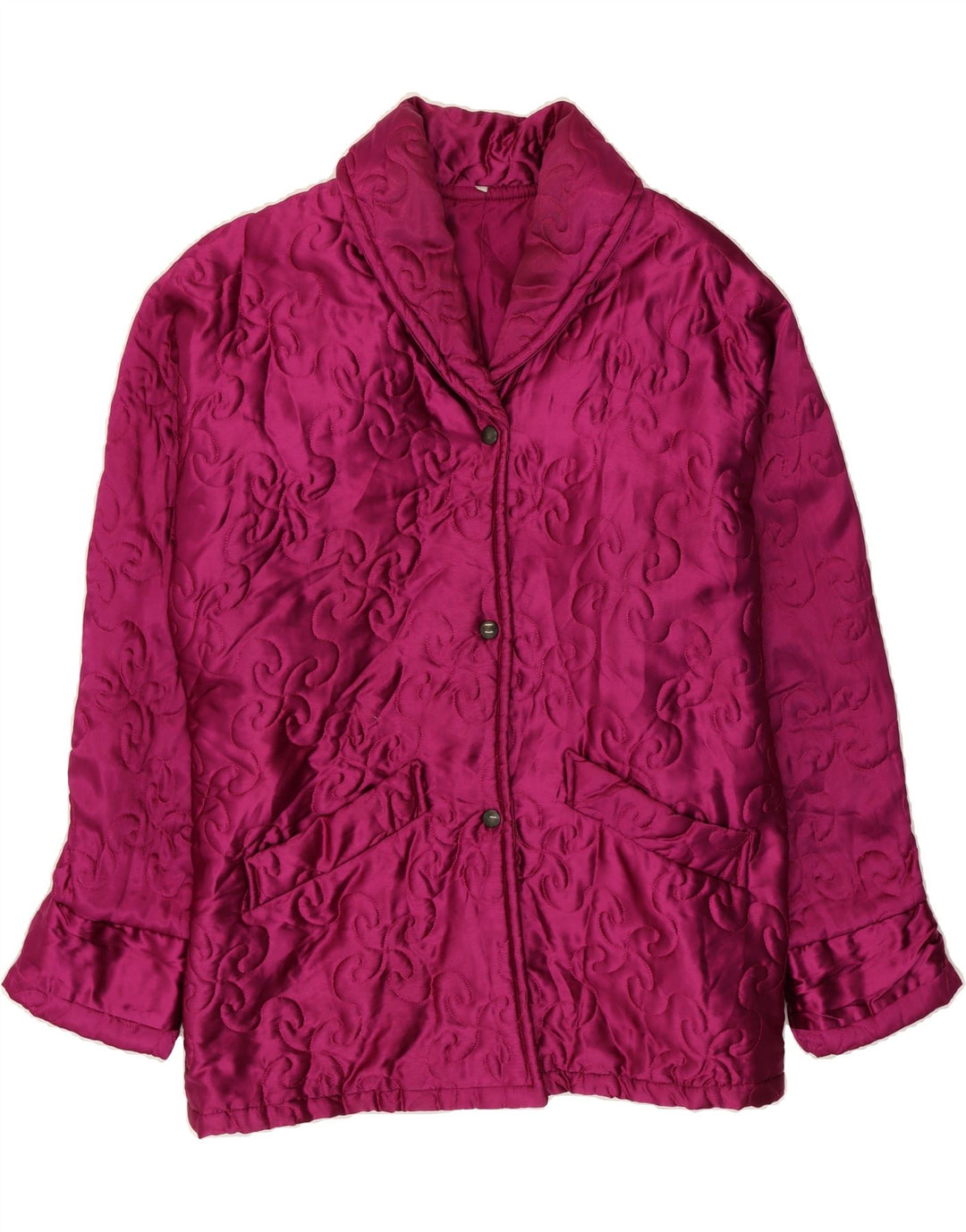 VINTAGE Womens Overcoat UK 18 XL Pink Viscose Vintage Vintage and Second-Hand Vintage from Messina Hembry 