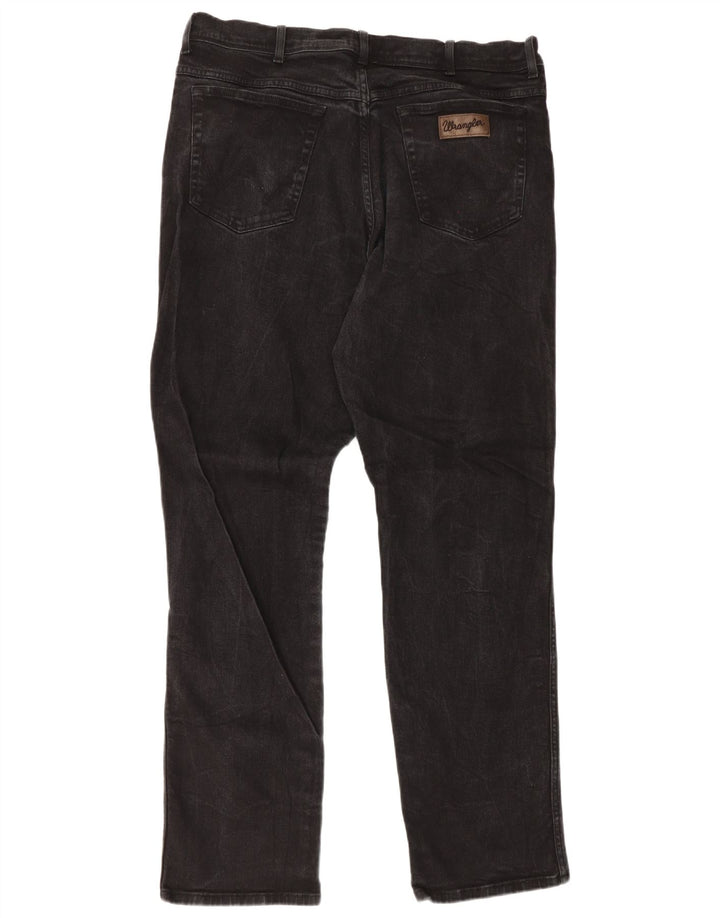 Jeans dritti da uomo Wrangler Texas W42 L36 neri