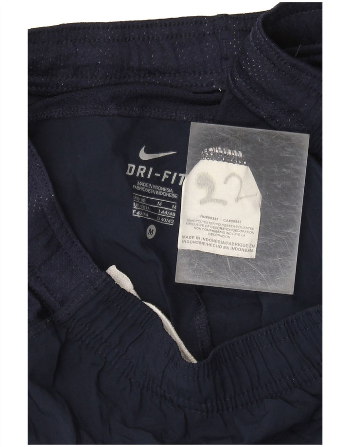Pantaloncini sportivi NIKE Dri Fit da donna UK 12/14 Medium Blu Navy Colorblock