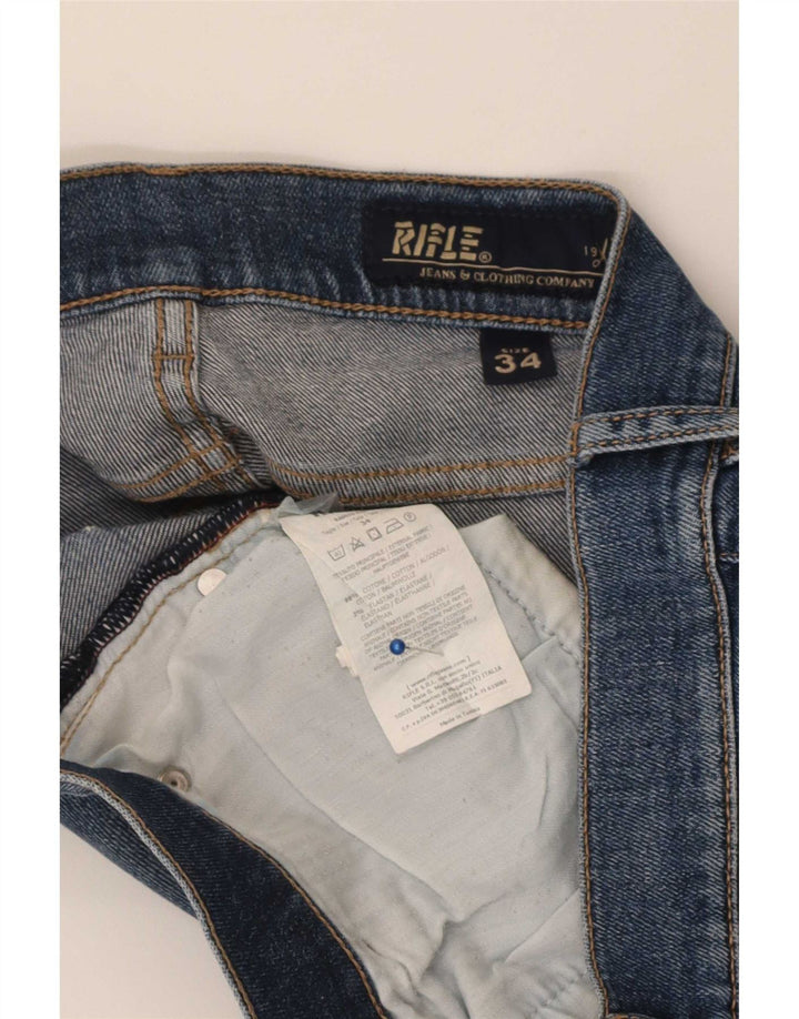 Jeans dritti da donna Rifle W34 L35 cotone blu