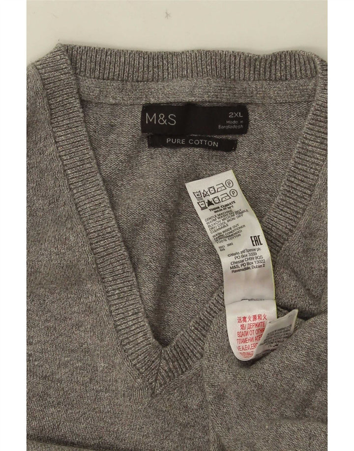 Canotta da uomo Marks & Spencer 2XL cotone grigio