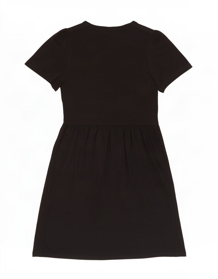 Abito a trapezio da donna Marks & Spencer UK 12 cotone nero medio
