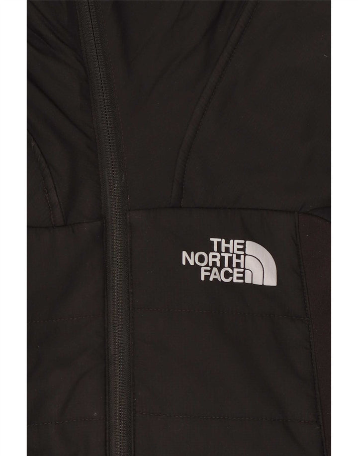 Felpa con cappuccio e zip da uomo The North Face nera media
