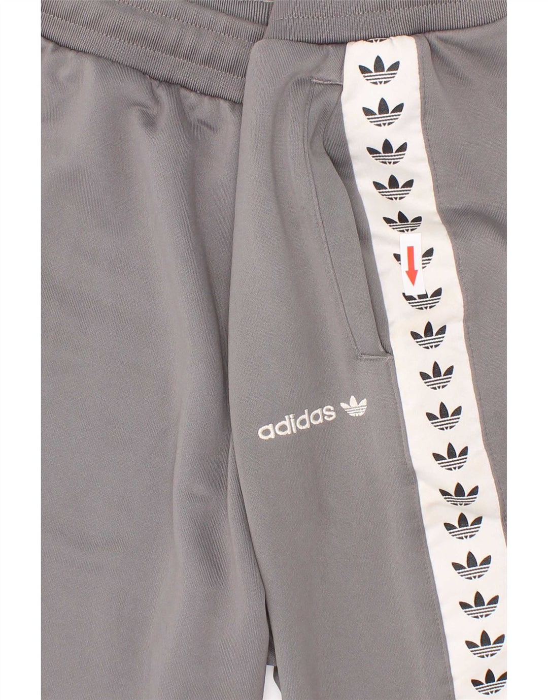 Pantaloncini sportivi Adidas da ragazzo con grafica 13-14 anni in poliestere color block grigio