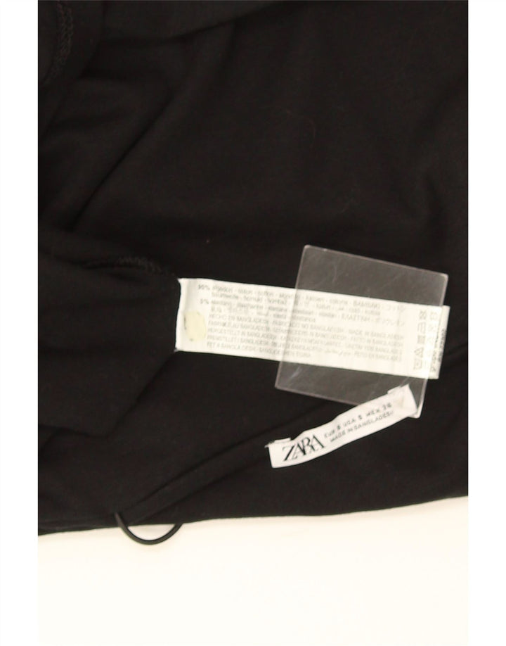 Abito sottoveste da donna Zara UK 8 piccolo in cotone nero