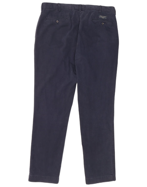 Pantaloni chino slim da uomo Polo Ralph Lauren W38 L34 cotone blu navy