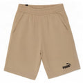 Pantaloncini sportivi da uomo Puma in cotone beige medio